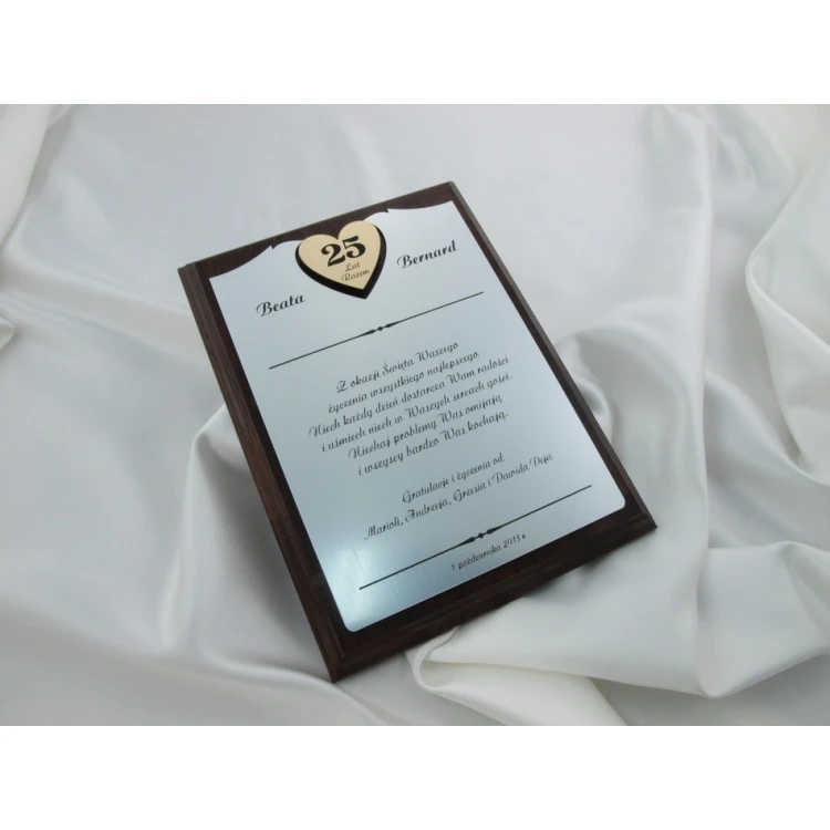 ANNIVERSARY CERTIFICATE - DS012