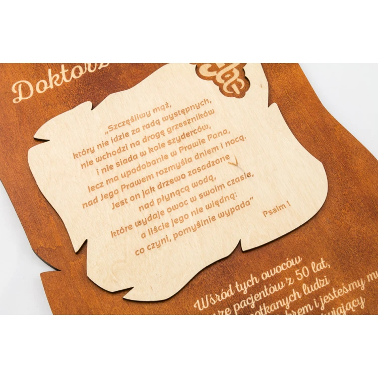 Laser Engraved Knight Diploma - size 300x500mm - DRE008