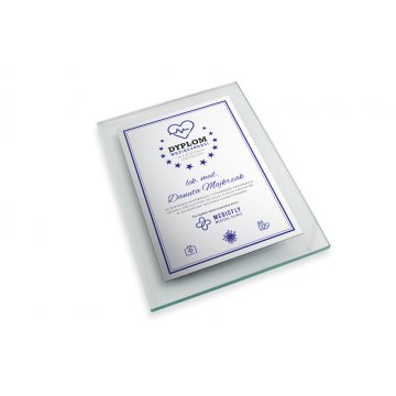 Glass Diploma for Doctor - Vertical - Colorful UV Print - DUV051