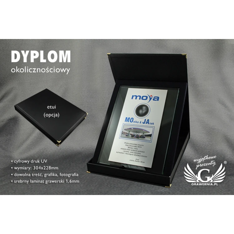 GLASS DIPLOMA - UV PRINT - DUV017