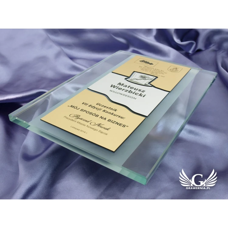 GLASS DIPLOMA - DSZ001 - Certificate, Appreciation, Distinction