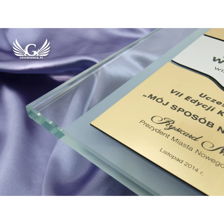 GLASS DIPLOMA - DSZ001 - Certificate, Appreciation, Distinction