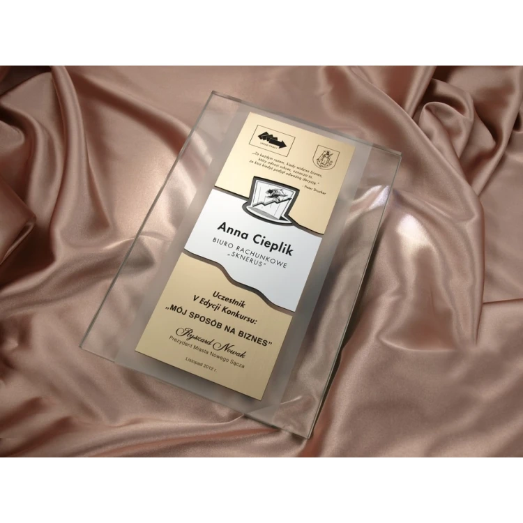 GLASS DIPLOMA - DSZ001 - Certificate, Appreciation, Distinction