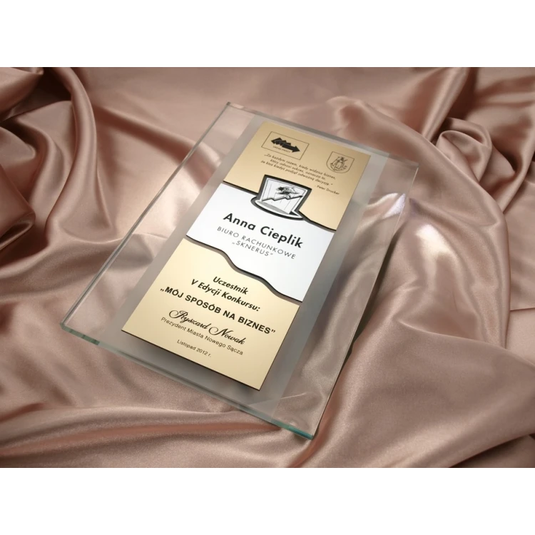 GLASS DIPLOMA - DSZ001 - Certificate, Appreciation, Distinction