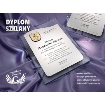 GLASS DIPLOMA - DSZ015 - vertical