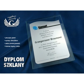 GLASS DIPLOMA - DSZ027 - vertical