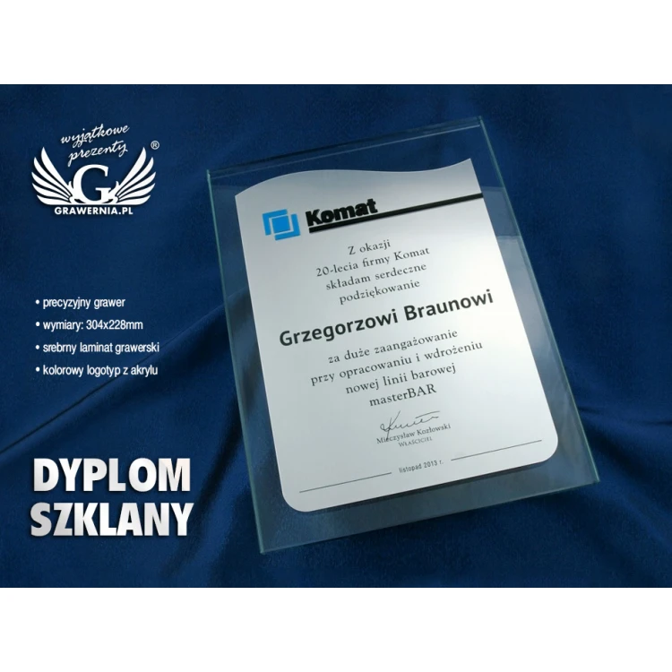 GLASS DIPLOMA - DSZ027 - vertical