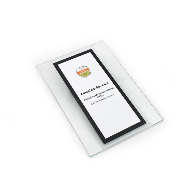 Glass Diploma - Gold Partner - UV Print - DUV045