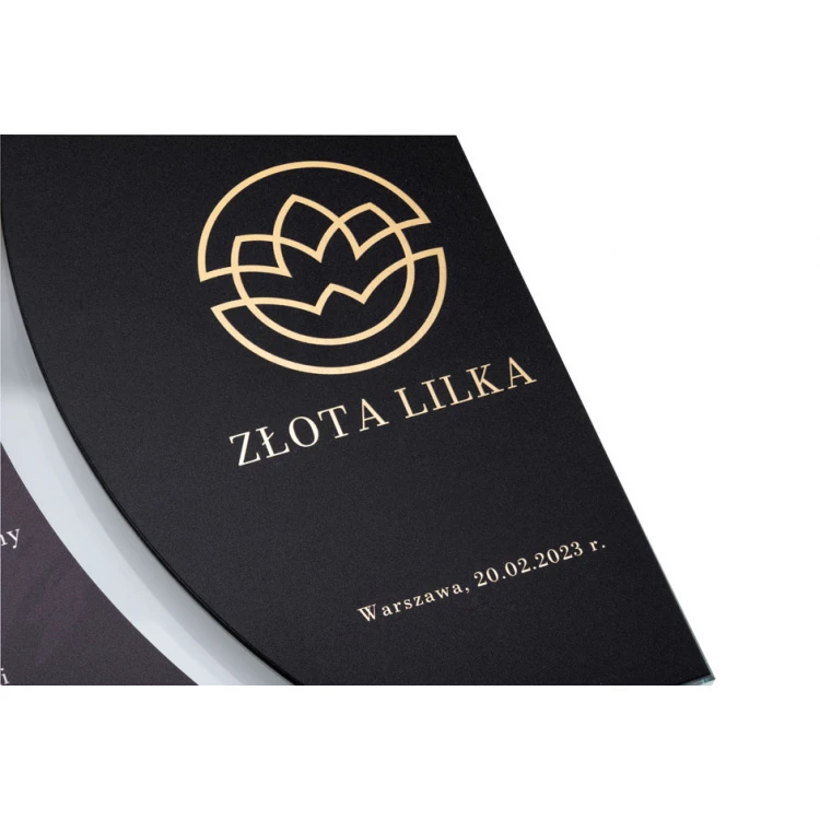Glass Diploma - Company Anniversary - Square - Colorful UV Print - DUV079