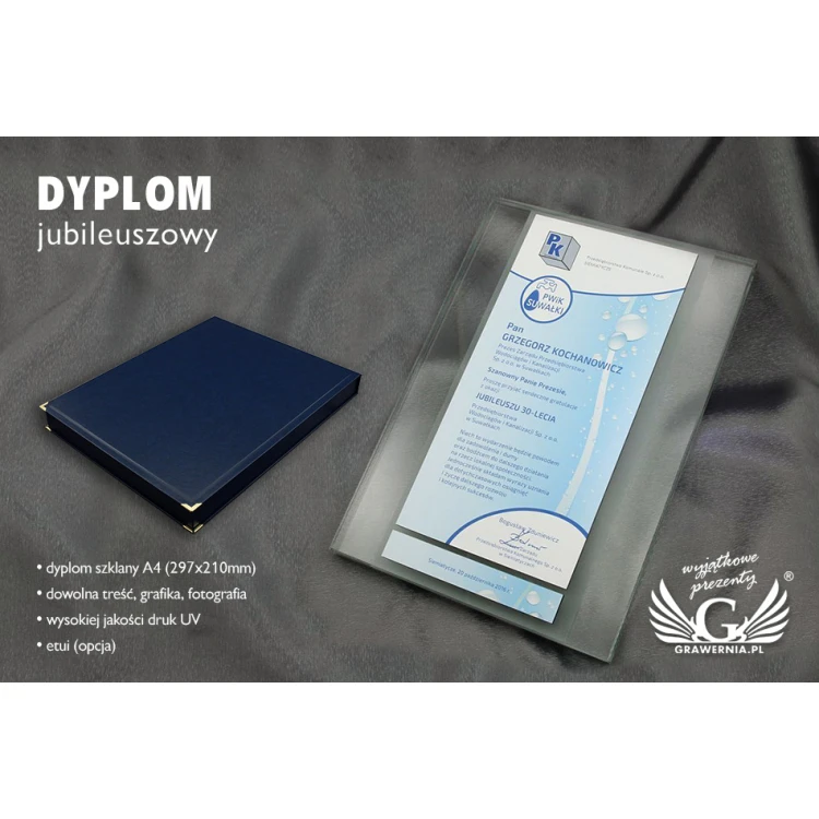 Glass Diploma - UV Color Print - DUV010