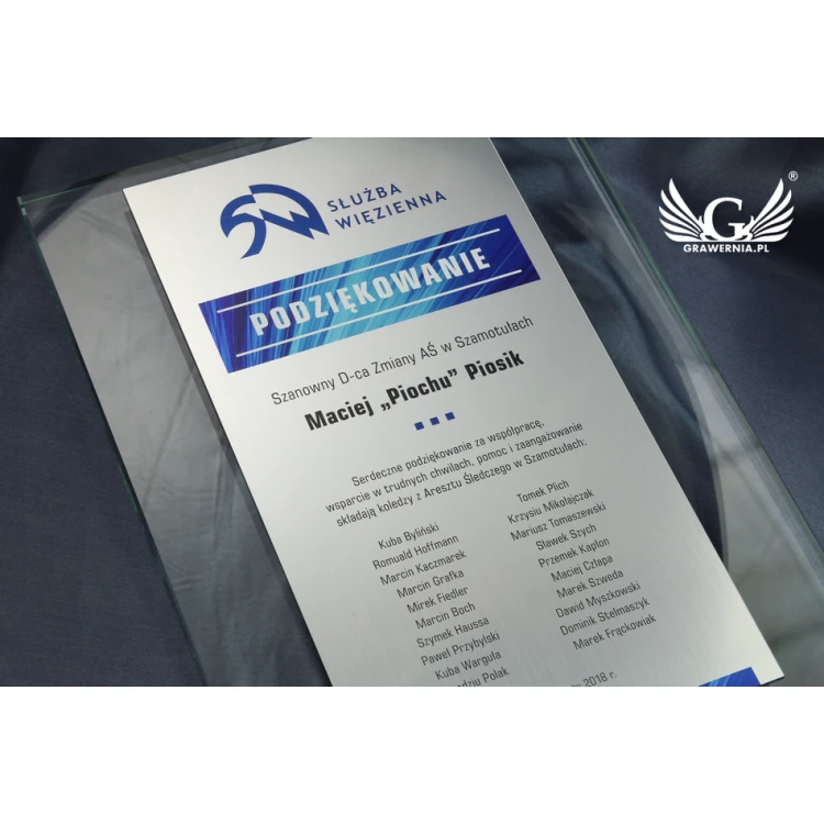 GLASS DIPLOMA - COLOUR UV PRINT - DUV025