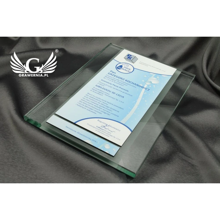 Glass Diploma - UV Color Print - DUV010