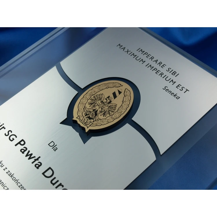 GLASS DIPLOMA - appreciation for years of cooperation - DSZ025 - vertical
