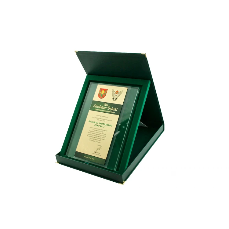 Glass Diploma - Appreciation for Cooperation - UV Print - DUV026