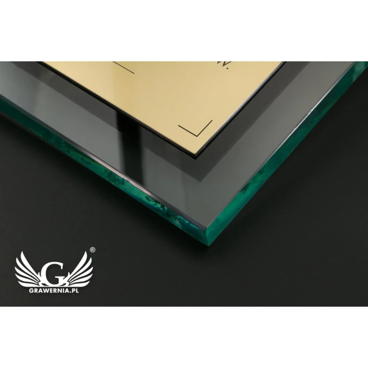 Glass Diploma - Thank You - Laser Engraving - DSZ053