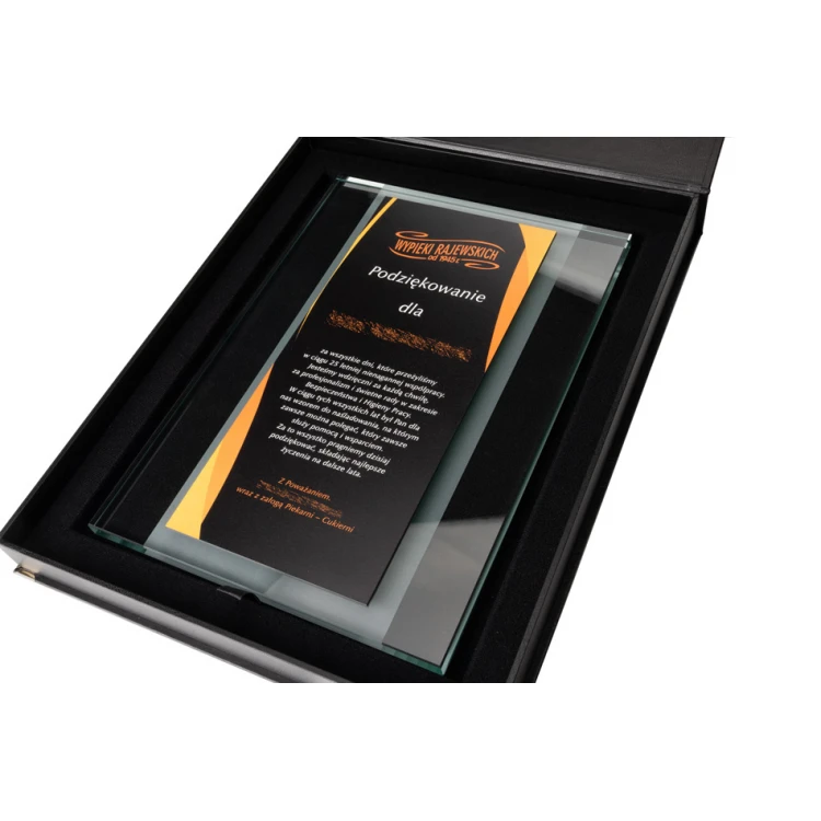 Glass Diploma - Thank You - UV Print - DUV064