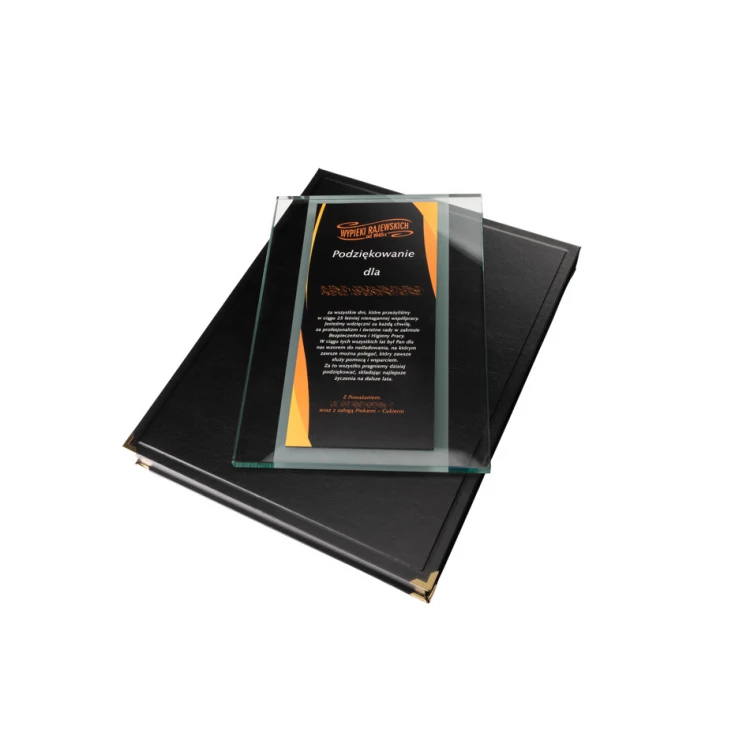 Glass Diploma - Thank You - UV Print - DUV064