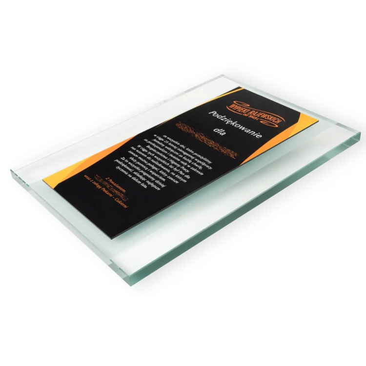 Glass Diploma - Thank You - UV Print - DUV064