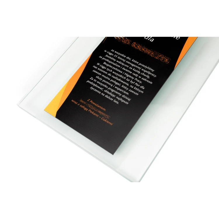Glass Diploma - Thank You - UV Print - DUV064