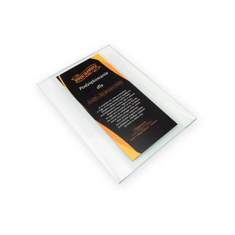Glass Diploma - Thank You - UV Print - DUV064