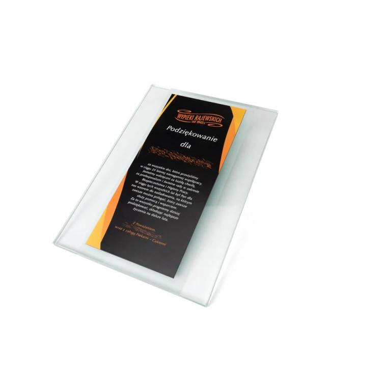 Glass Diploma - Thank You - UV Print - DUV064