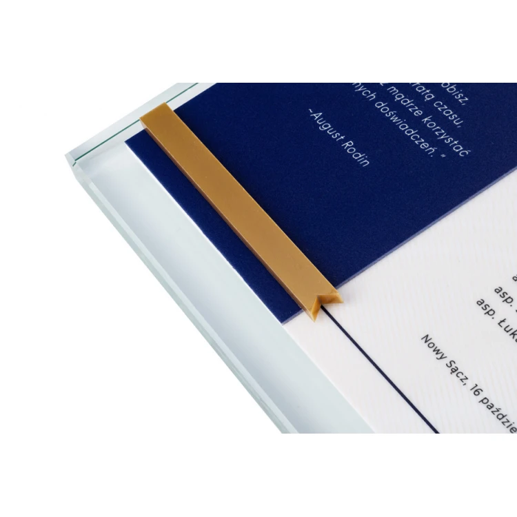 Glass Diploma - Appreciation for Police Service - Horizontal - Colorful UV Print - DUV074