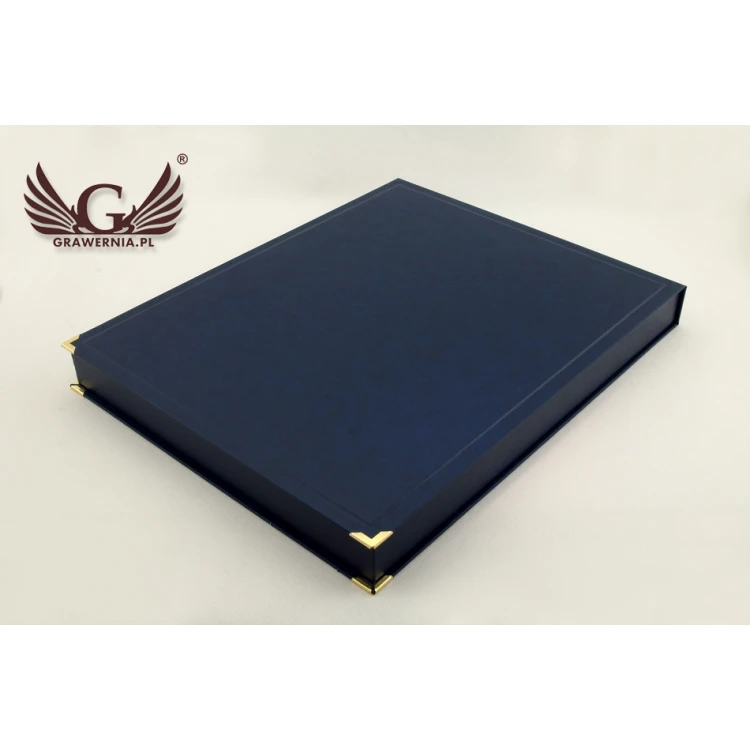 GLASS DIPLOMA POLICE - DSZ030 - vertical - two colored logos