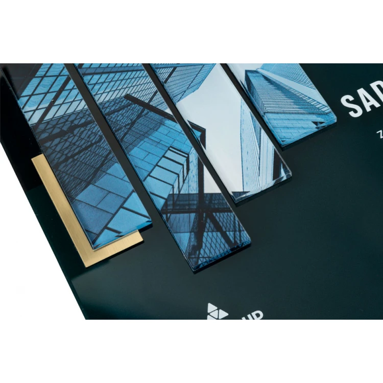Glass Diploma - Employee of the Year - Square - Colorful UV Print - DUV083