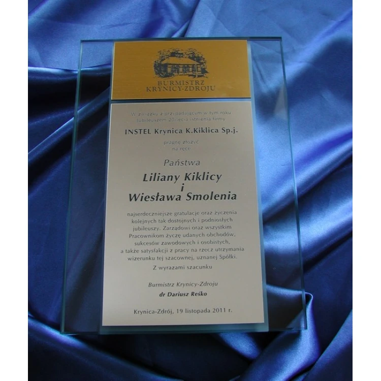 GLASS DIPLOMA - DSZ006 - Certificate, Appreciation, Distinction