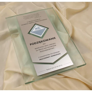 GLASS DIPLOMA - DSZ008 - Certificate, Appreciation, Distinction