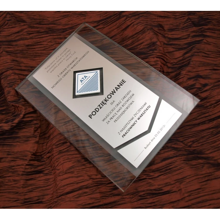 GLASS DIPLOMA - DSZ008 - Certificate, Appreciation, Distinction