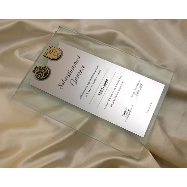 GLASS DIPLOMA - DSZ011 - Certificate, Appreciation, Distinction