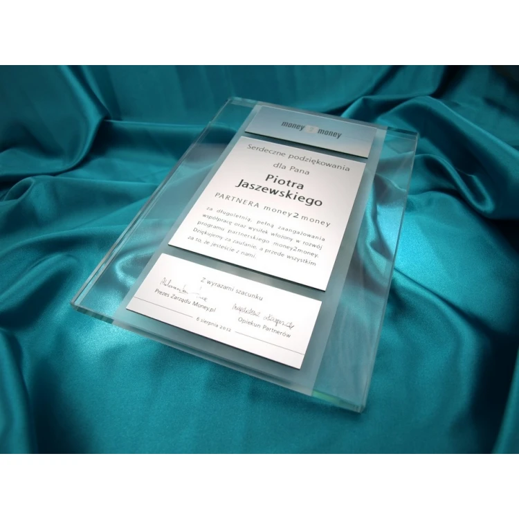GLASS DIPLOMA - DSZ012 - Certificate, Appreciation, Distinction