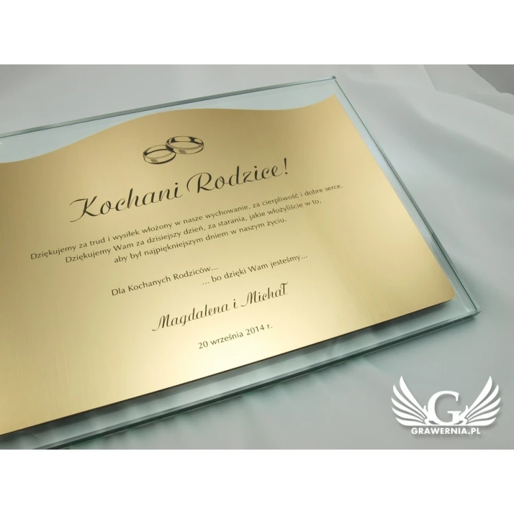 THANK YOU FOR PARENTS - GLASS DIPLOMA in CASE - DSZ037 - horizontal