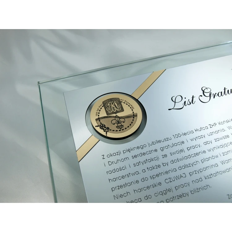 GLASS DIPLOMA in CASE - DSZ005 - horizontal