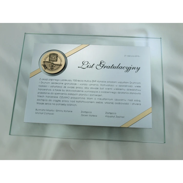 GLASS DIPLOMA in CASE - DSZ005 - horizontal