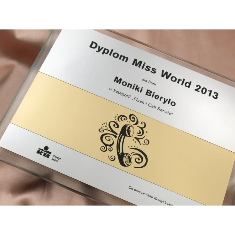 GLASS DIPLOMA in CASE - DSZ022 - horizontal
