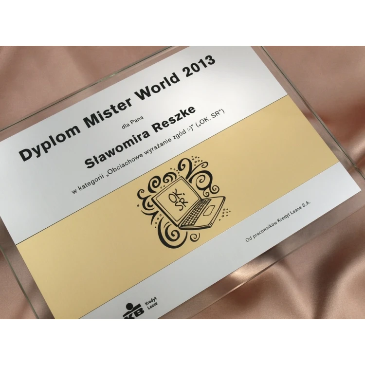 GLASS DIPLOMA in CASE - DSZ022 - horizontal