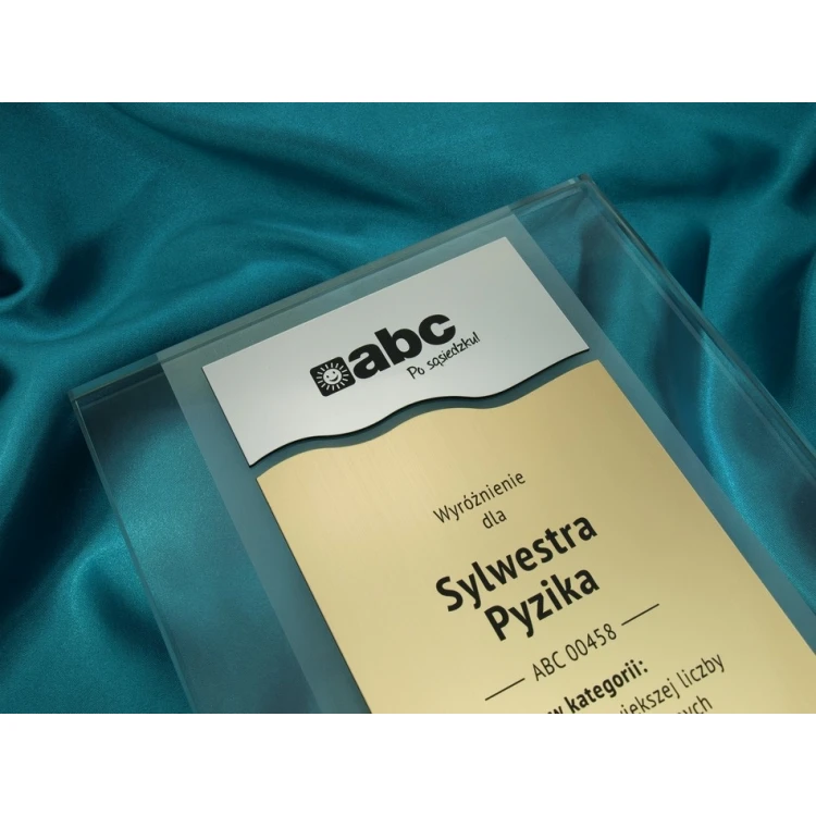GLASS DIPLOMA - DISTINCTION - DSZ035 - vertical