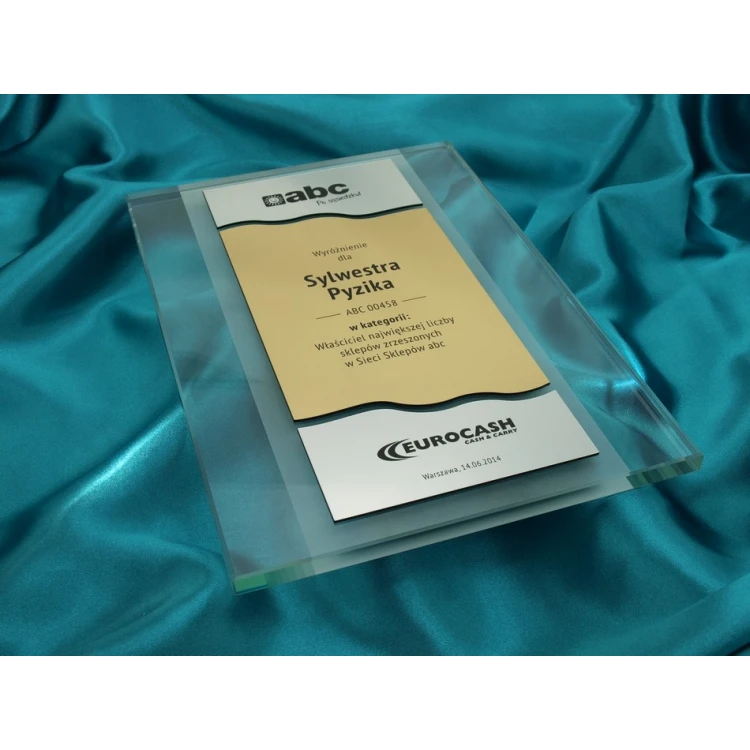 GLASS DIPLOMA - DISTINCTION - DSZ035 - vertical