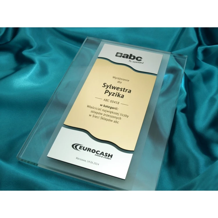 GLASS DIPLOMA - DISTINCTION - DSZ035 - vertical