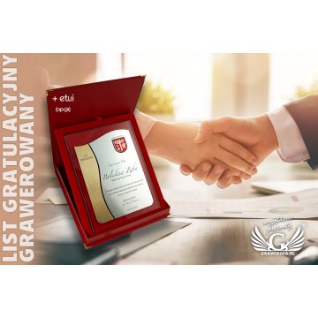 GLASS DIPLOMA with COAT OF ARMS or any logo - DSZ026 - vertical