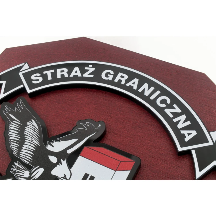Diploma Shield for Border Guard with Convex Elements size 140x185mm - DS040