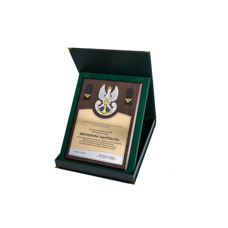 Acknowledgement Diploma for Standard-Bearer - Colorful UV Print and Embossed Logo - DUV063