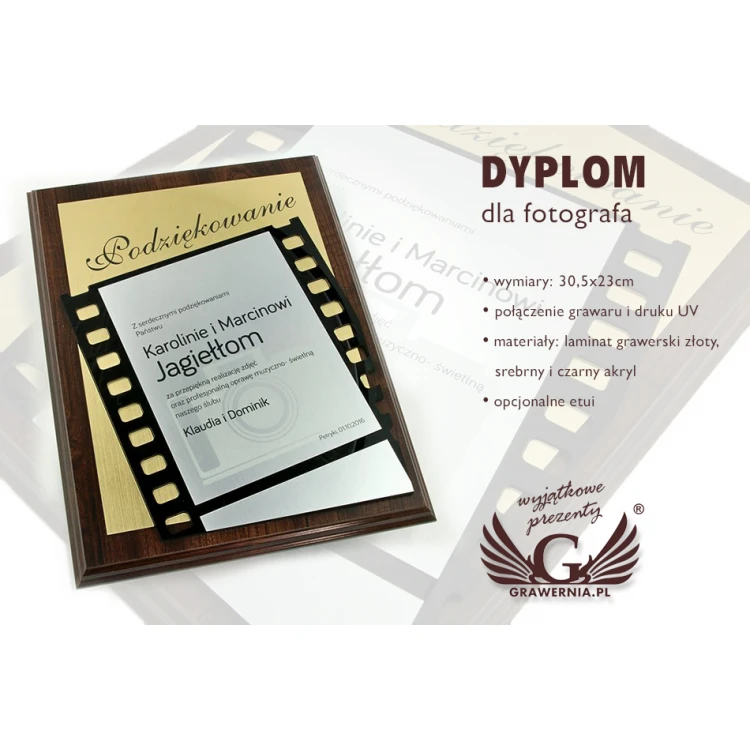 RECOGNITION DIPLOMA FOR PHOTOGRAPHER - DUV012