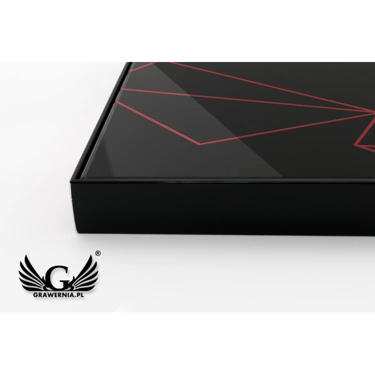 Exclusive Black Glass Recognition Diploma - dimensions: 400x300mm - DUV042