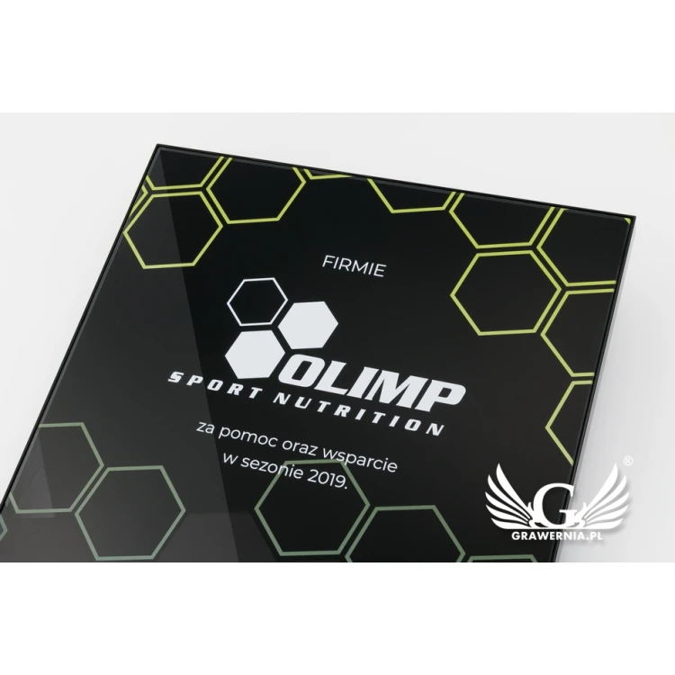 Exclusive Black Glass Recognition Diploma - dimensions: 400x300mm - DUV060