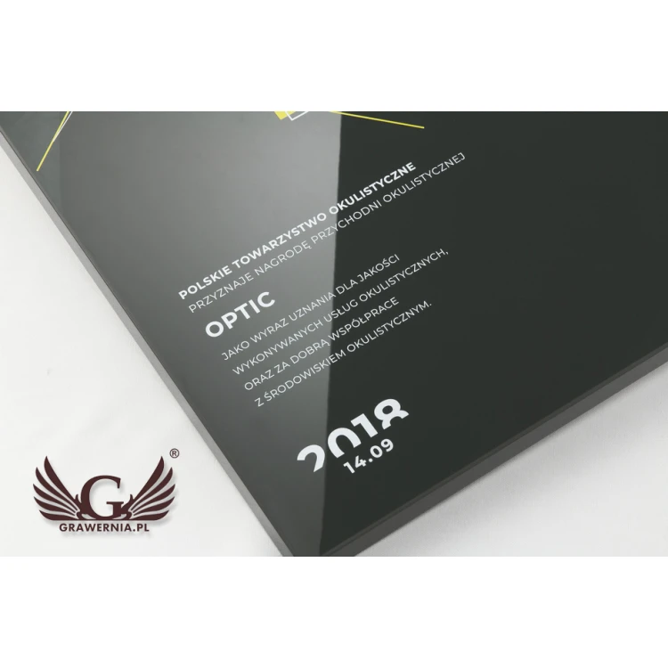 Exclusive Graphite Recognition Diploma - dimensions: 400x300mm - DUV031