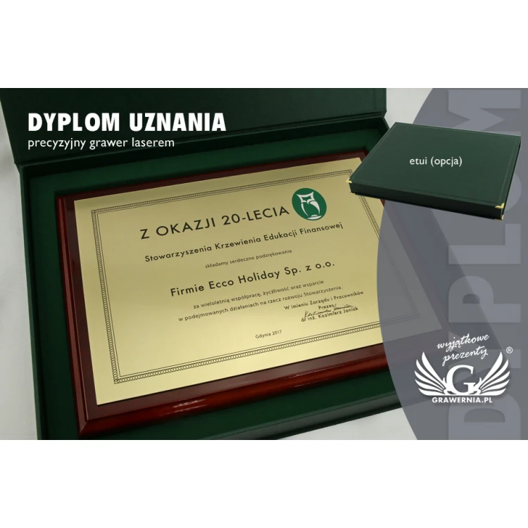 Exclusive Recognition Diploma with Colorful Logo - Horizontal - DCE004