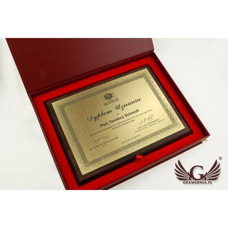 LASER ENGRAVED RECOGNITION DIPLOMA - horizontal - DS031